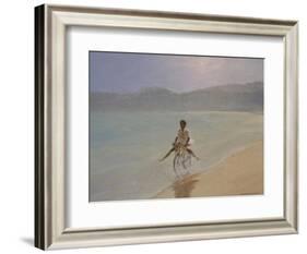 Boy on a Bike-Lincoln Seligman-Framed Giclee Print