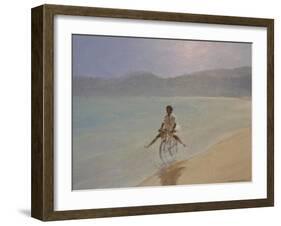 Boy on a Bike-Lincoln Seligman-Framed Giclee Print