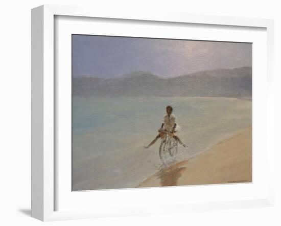 Boy on a Bike-Lincoln Seligman-Framed Giclee Print
