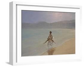 Boy on a Bike-Lincoln Seligman-Framed Giclee Print