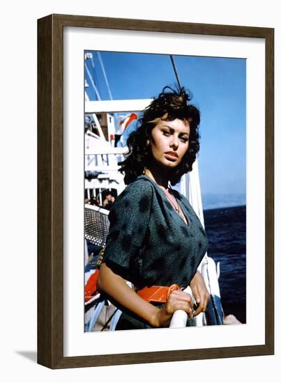 Boy on a Dolphin 1957 Directed by Jean Negulesco Sophia Loren-null-Framed Photo