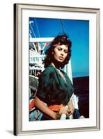 Boy on a Dolphin, Sophia Loren, 1957-null-Framed Photo