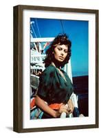 Boy on a Dolphin, Sophia Loren, 1957-null-Framed Premium Photographic Print