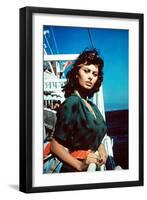 Boy on a Dolphin, Sophia Loren, 1957-null-Framed Premium Photographic Print