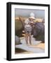 Boy on Beach-null-Framed Art Print