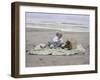 Boy on Beach-Nora Hernandez-Framed Giclee Print