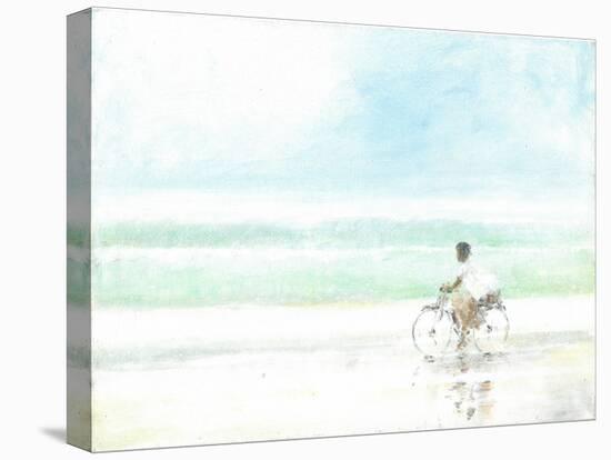 Boy on Bicycle-Lincoln Seligman-Stretched Canvas