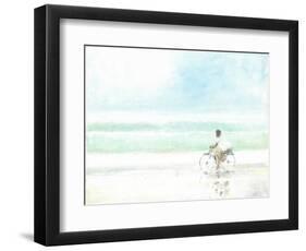 Boy on Bicycle-Lincoln Seligman-Framed Giclee Print