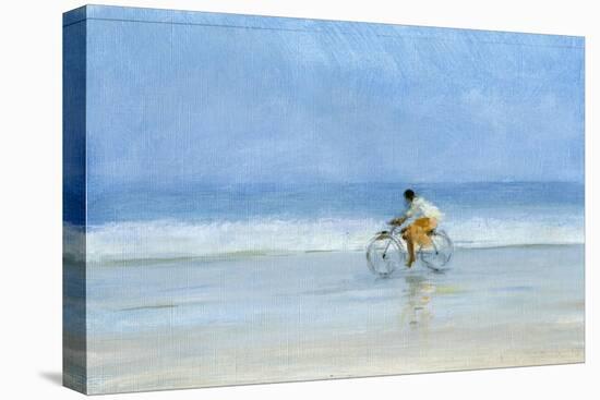 Boy on Bicycle-Lincoln Seligman-Stretched Canvas