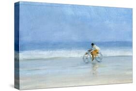 Boy on Bicycle-Lincoln Seligman-Stretched Canvas