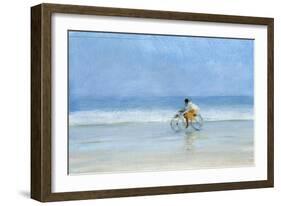 Boy on Bicycle-Lincoln Seligman-Framed Giclee Print