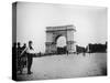 Boy on Bike as Hundreds Ride Bikes Through the Arch at Prospect Park During a Bicycle Parade-Wallace G^ Levison-Stretched Canvas