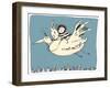 Boy on Bird-Carla Martell-Framed Giclee Print