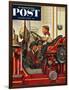 "Boy on Fire Truck" Saturday Evening Post Cover, November 14, 1953-Stevan Dohanos-Framed Giclee Print