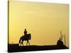 Boy on Horseback at the Beach Village of M! Ncora, in Northern Peru-Andrew Watson-Stretched Canvas