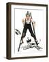 "Boy on Stilts", October 4,1919-Norman Rockwell-Framed Giclee Print