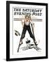 "Boy on Stilts" Saturday Evening Post Cover, October 4,1919-Norman Rockwell-Framed Giclee Print