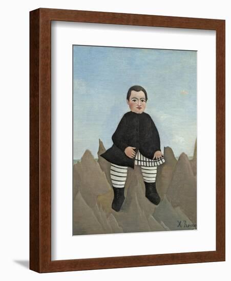 Boy on the Rocks, 1895-97-Henri Rousseau-Framed Giclee Print