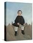 Boy on the Rocks, 1895-97-Henri Rousseau-Stretched Canvas