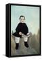 Boy on the Rocks-Henri Rousseau-Framed Stretched Canvas