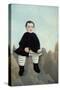 Boy on the Rocks-Henri Rousseau-Stretched Canvas