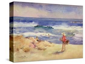 Boy on the Sand-Joaquín Sorolla y Bastida-Stretched Canvas