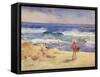 Boy on the Sand-Joaquín Sorolla y Bastida-Framed Stretched Canvas