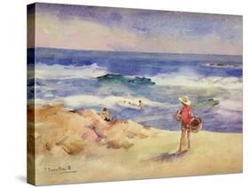 Boy on the Sand-Joaquín Sorolla y Bastida-Stretched Canvas