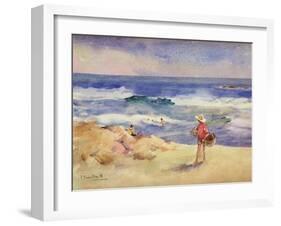 Boy on the Sand-Joaquín Sorolla y Bastida-Framed Giclee Print