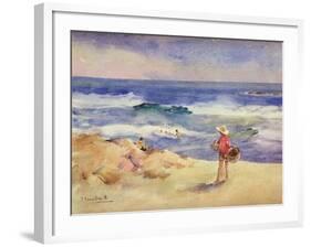 Boy on the Sand-Joaquín Sorolla y Bastida-Framed Giclee Print