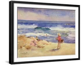 Boy on the Sand-Joaquín Sorolla y Bastida-Framed Giclee Print