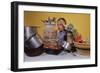 Boy Overwhelmed-null-Framed Photographic Print