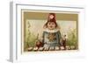 Boy Performs Stage Magic with Cards-null-Framed Art Print