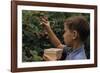 Boy Picking Raspberries-William P. Gottlieb-Framed Photographic Print