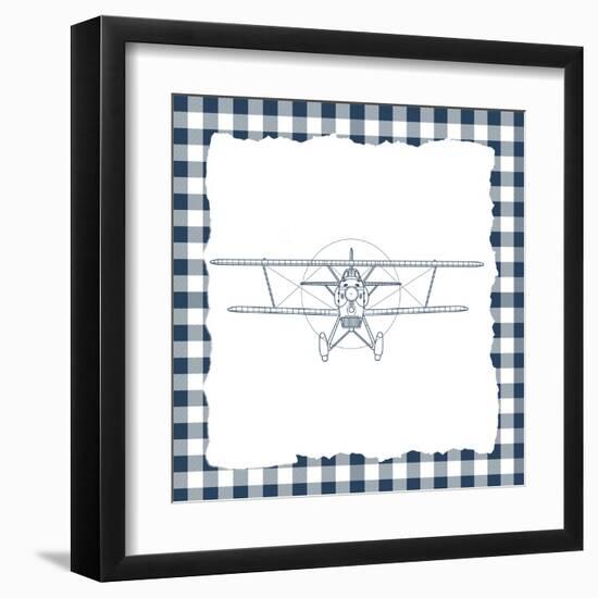 Boy Plaid 1-Kimberly Allen-Framed Art Print