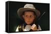 Boy Playing Cowboy with Gun-William P. Gottlieb-Framed Stretched Canvas