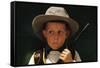 Boy Playing Cowboy with Gun-William P. Gottlieb-Framed Stretched Canvas