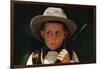 Boy Playing Cowboy with Gun-William P. Gottlieb-Framed Photographic Print