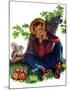 Boy Playing Harmonica - Child Life-Keith Ward-Mounted Giclee Print