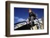 Boy Playing on Playground Slide-William P. Gottlieb-Framed Photographic Print