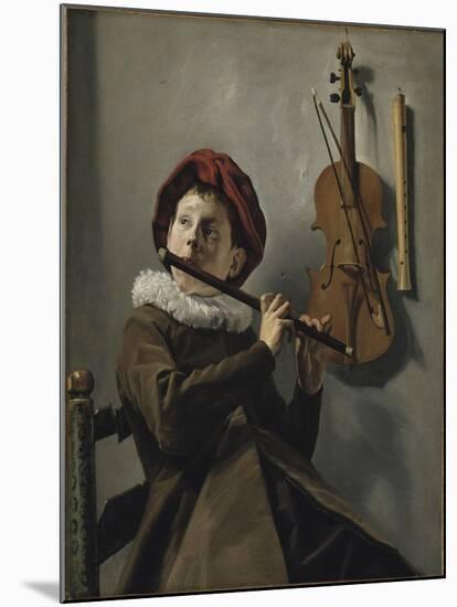 Boy Playing the Flute, c.1630-Judith Leyster-Mounted Giclee Print