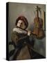 Boy Playing the Flute-Judith Leyster-Stretched Canvas