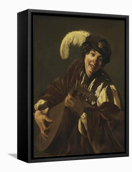 Boy playing the Lute, 1620s-Hendrick Ter Brugghen-Framed Stretched Canvas