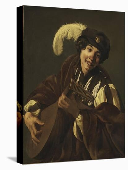 Boy playing the Lute, 1620s-Hendrick Ter Brugghen-Stretched Canvas