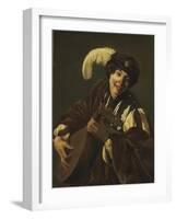 Boy playing the Lute, 1620s-Hendrick Ter Brugghen-Framed Giclee Print