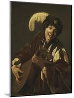 Boy playing the Lute, 1620s-Hendrick Ter Brugghen-Mounted Giclee Print