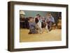 Boy Playing with the Family Dog-William P. Gottlieb-Framed Premium Photographic Print