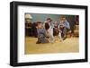 Boy Playing with the Family Dog-William P. Gottlieb-Framed Premium Photographic Print