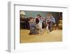 Boy Playing with the Family Dog-William P. Gottlieb-Framed Premium Photographic Print