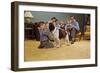 Boy Playing with the Family Dog-William P. Gottlieb-Framed Photographic Print